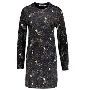 CHLOE See By Chloe Black Star & Universe Tunic Dress US Size 6